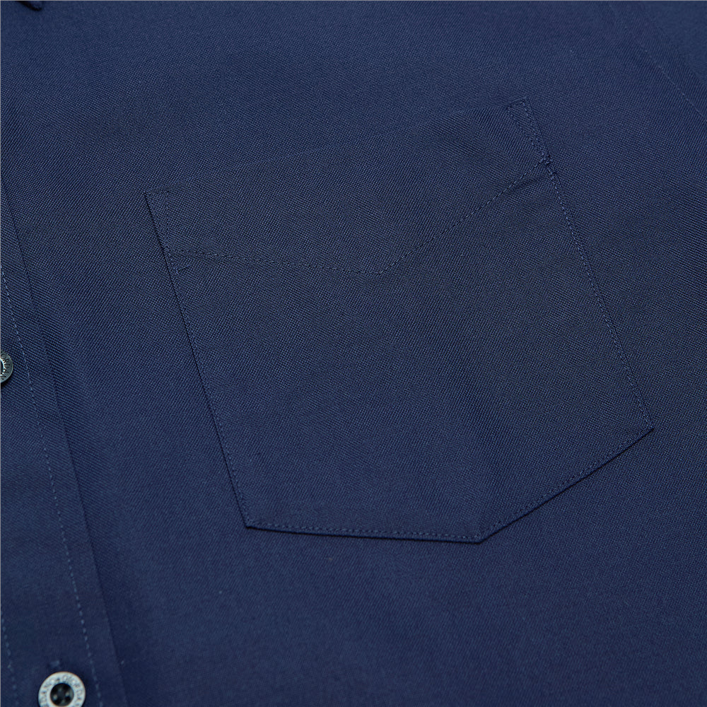 Men's Regular Fit Wrinkle-Free Short Sleeve Oxford Shirt