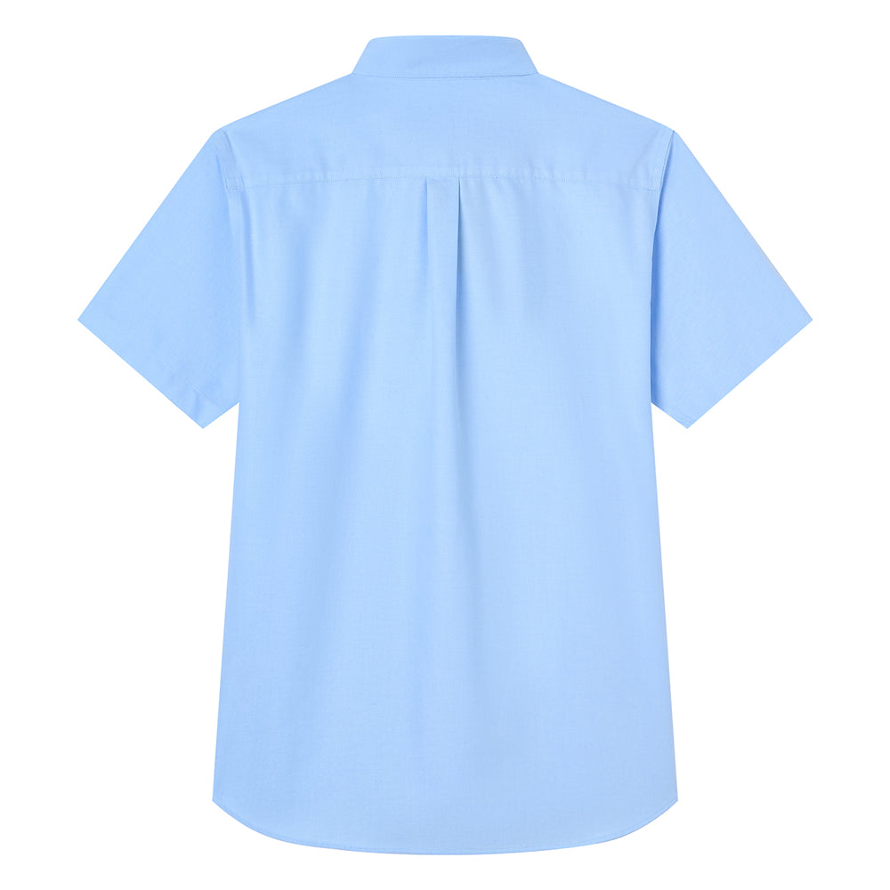 Men's Regular Fit Wrinkle-Free Short Sleeve Oxford Shirt