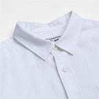 Men's Slim Linen Cotton Solid Shirt