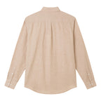 Men's Slim Linen Cotton Solid Shirt