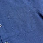 Men's Slim Linen Cotton Solid Shirt