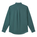 Men's Slim Linen Cotton Solid Shirt