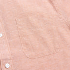 Men's Slim Linen Cotton Solid Shirt