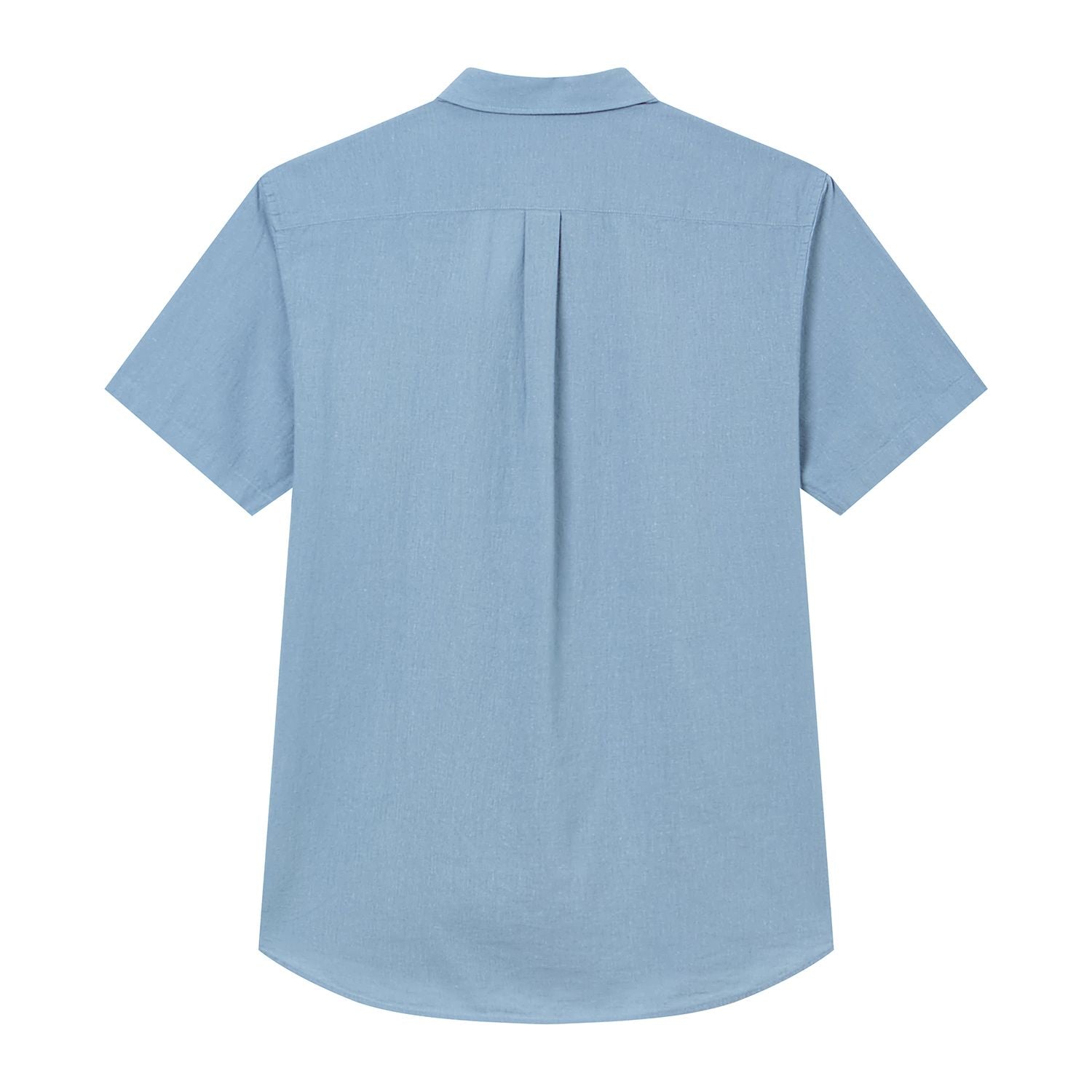 Men's Slim Linen Cotton Short-Sleeve Shirt