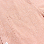 Men's Slim Linen Cotton Short-Sleeve Shirt