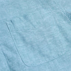 Men's Slim Linen Cotton Short-Sleeve Shirt