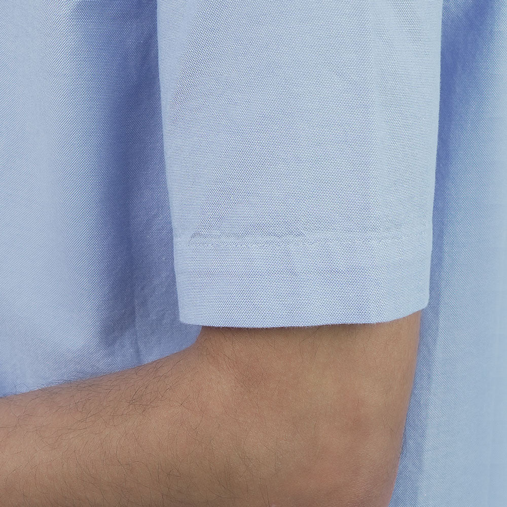 Men's Relaxed Fit Short Sleeve Lion Oxford Shirt