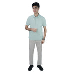 Men Slim Linen Blend Short Sleeve Shirt