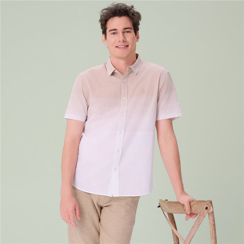 Men's Slim Linen Lyocell Signature Shirt