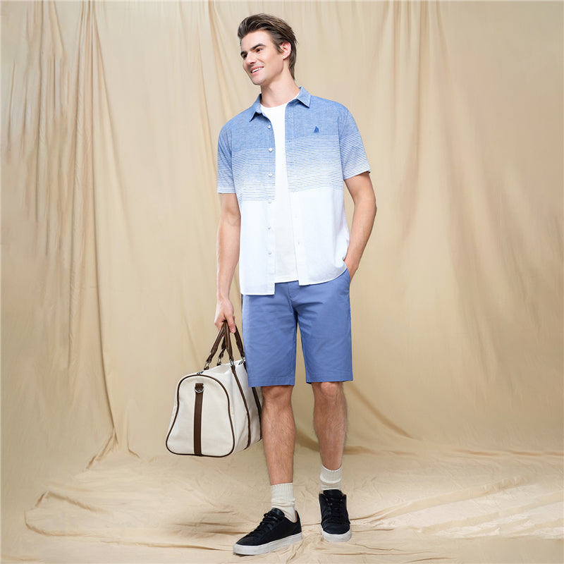 Men's Slim Linen Lyocell Signature Shirt