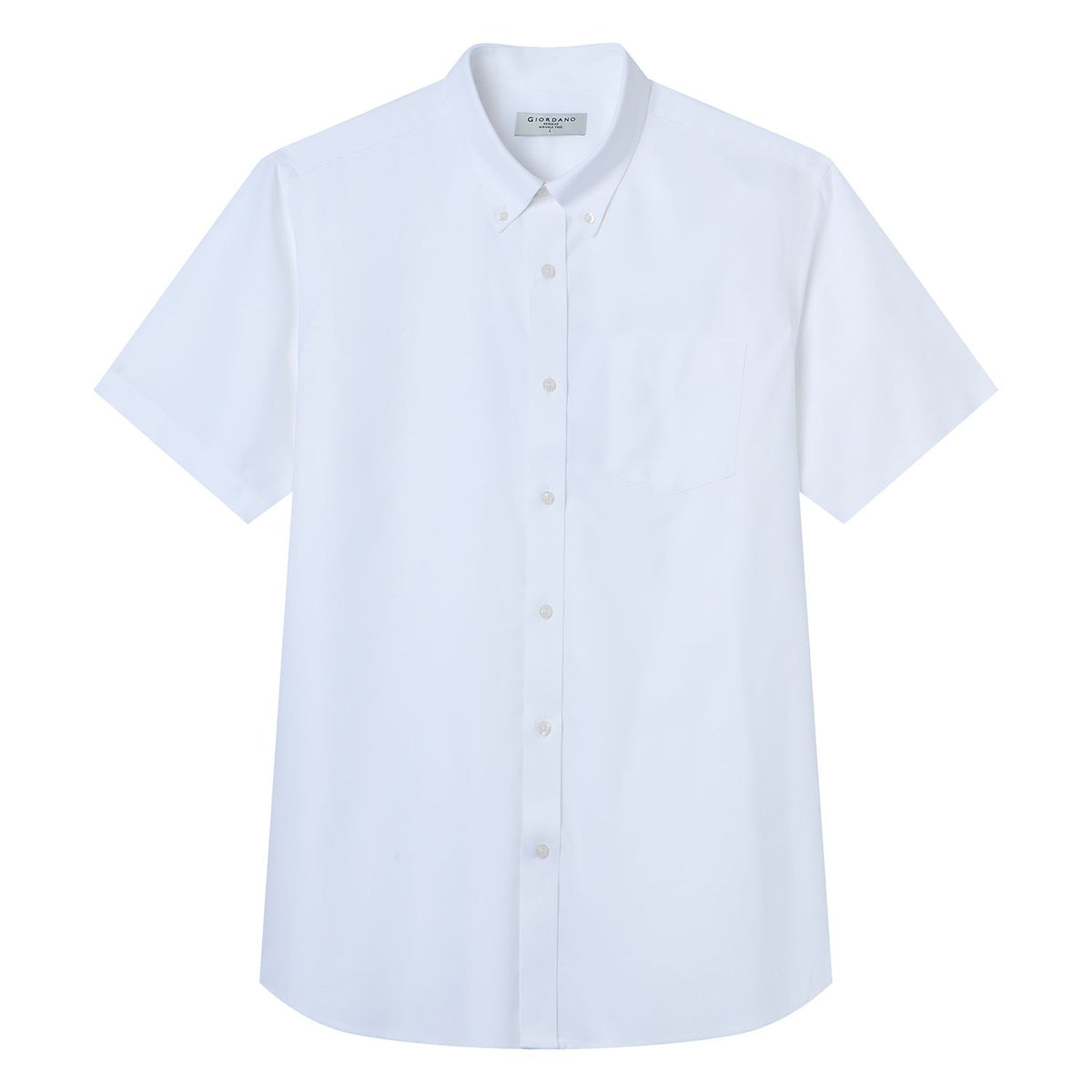 Men Wrinkle Free Short Sleeve Oxford Shirt