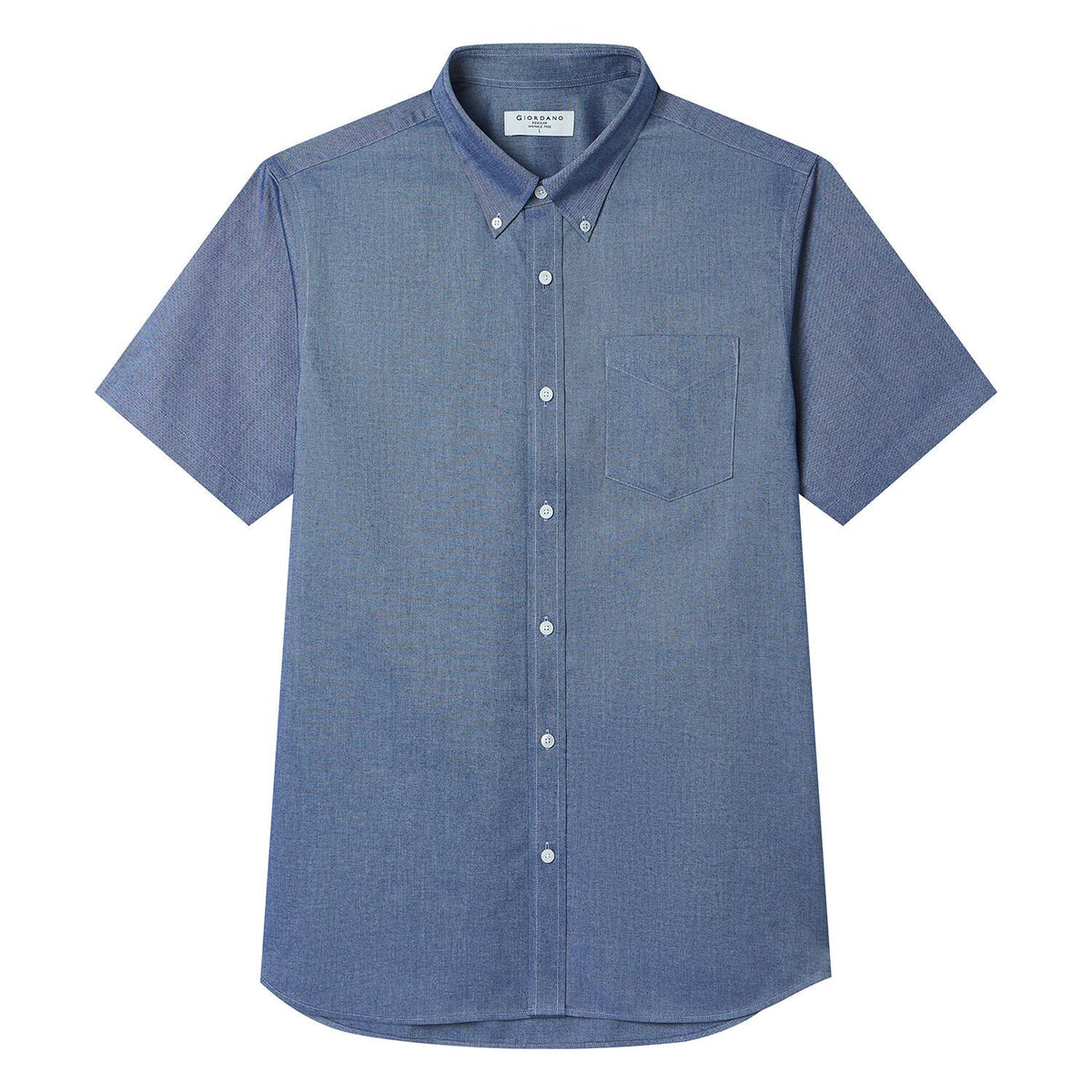 Men Wrinkle Free Short Sleeve Oxford Shirt
