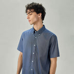 Men Wrinkle Free Short Sleeve Oxford Shirt