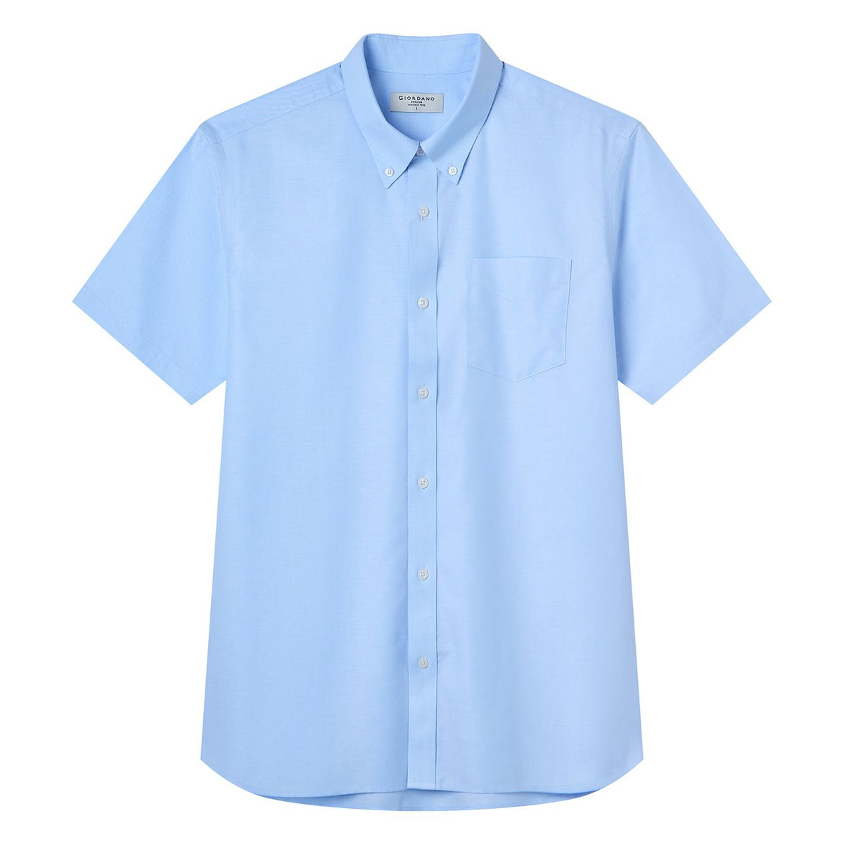 Men Wrinkle Free Short Sleeve Oxford Shirt