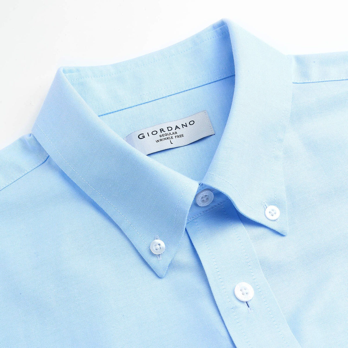 Men Wrinkle Free Short Sleeve Oxford Shirt