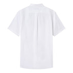 Men Slim Cotton Short Sleeve Oxford Shirt