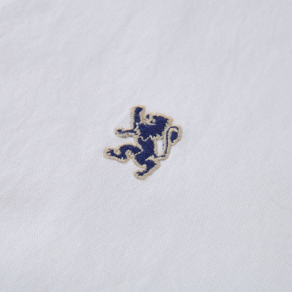 Men Slim Cotton Short Sleeve Oxford Shirt