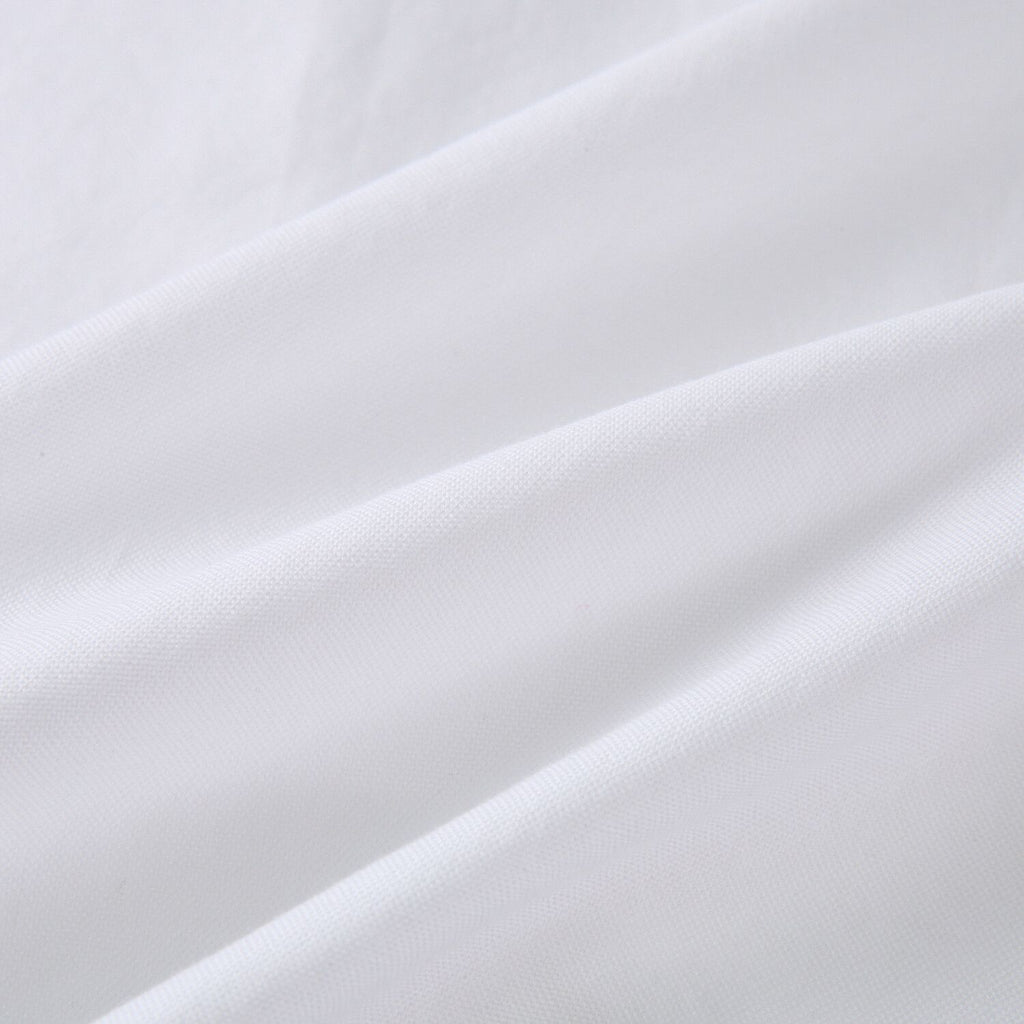 Men Slim Cotton Short Sleeve Oxford Shirt