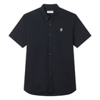 Men Slim Cotton Short Sleeve Oxford Shirt