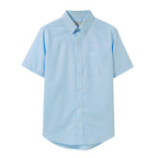 Men's Wrinkle Free Cotton Oxford Short Sleeve Shirt