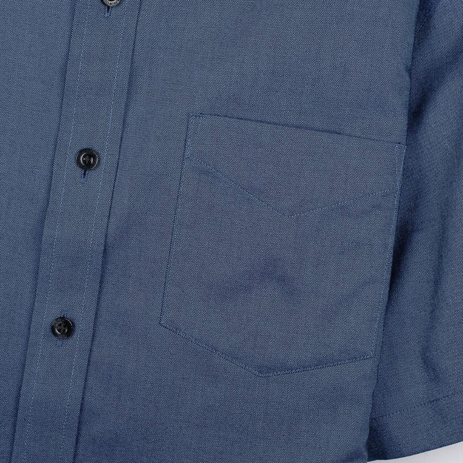 Men's Wrinkle Free Cotton Oxford Short Sleeve Shirt