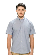 Men's Wrinkle Free Cotton Oxford Short Sleeve Shirt