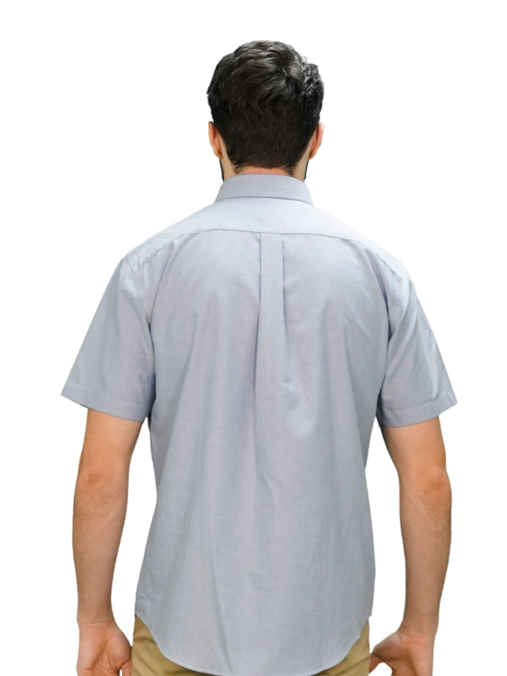 Men's Wrinkle Free Cotton Oxford Short Sleeve Shirt