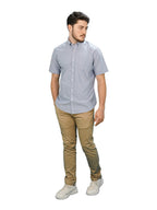 Men's Wrinkle Free Cotton Oxford Short Sleeve Shirt