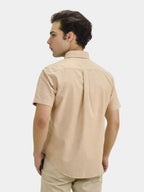 Men's Wrinkle Free Cotton Oxford Short Sleeve Shirt