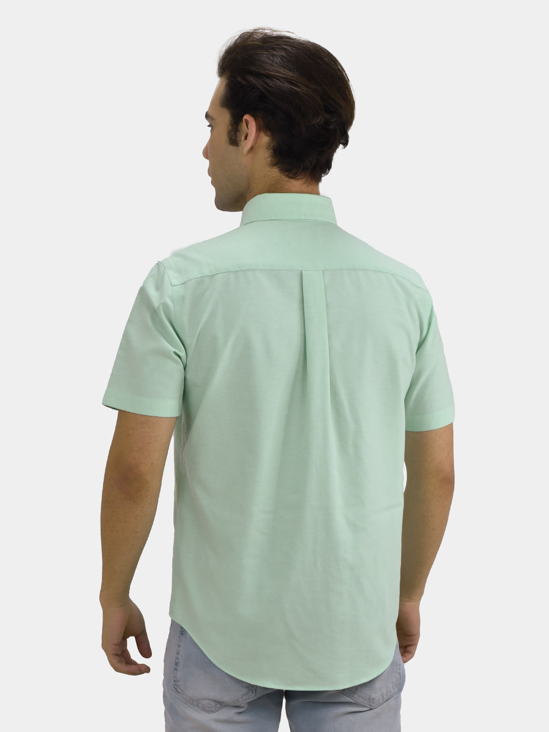 Men's Wrinkle Free Cotton Oxford Short Sleeve Shirt