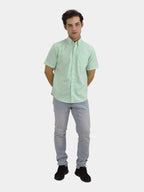 Men's Wrinkle Free Cotton Oxford Short Sleeve Shirt