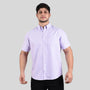 Men's Wrinkle Free Cotton Oxford Short Sleeve Shirt