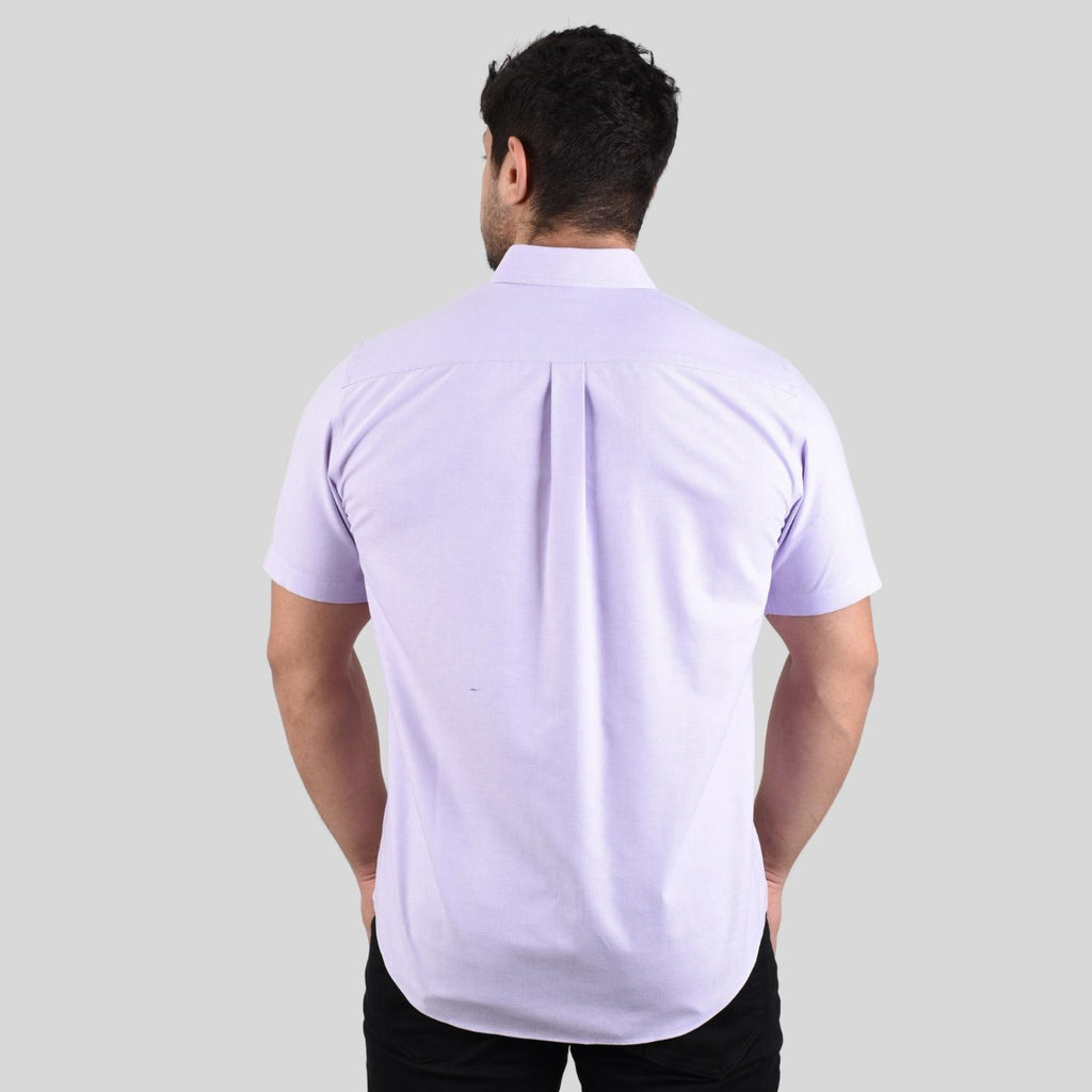 Men's Wrinkle Free Cotton Oxford Short Sleeve Shirt