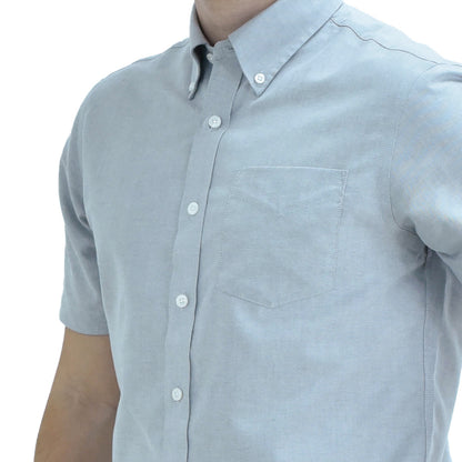 Men's Wrinkle Free Cotton Oxford Short Sleeve Shirt