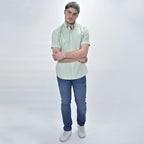 Men's Wrinkle Free Cotton Oxford Short Sleeve Shirt