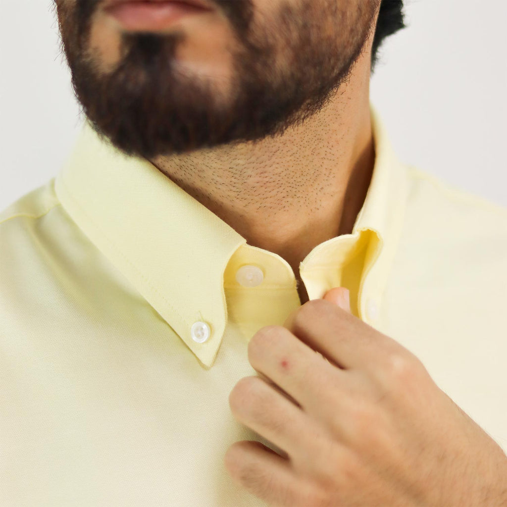 Men's Wrinkle Free Cotton Oxford Short Sleeve Shirt