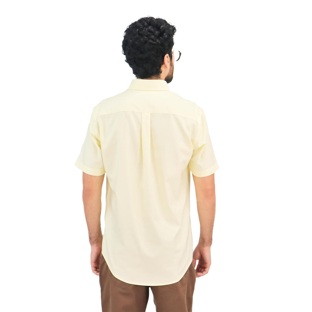 Men's Wrinkle Free Cotton Oxford Short Sleeve Shirt