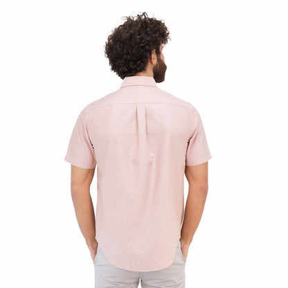 Men's Wrinkle Free Cotton Oxford Short Sleeve Shirt