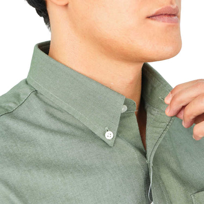 Men's Wrinkle Free Cotton Oxford Short Sleeve Shirt
