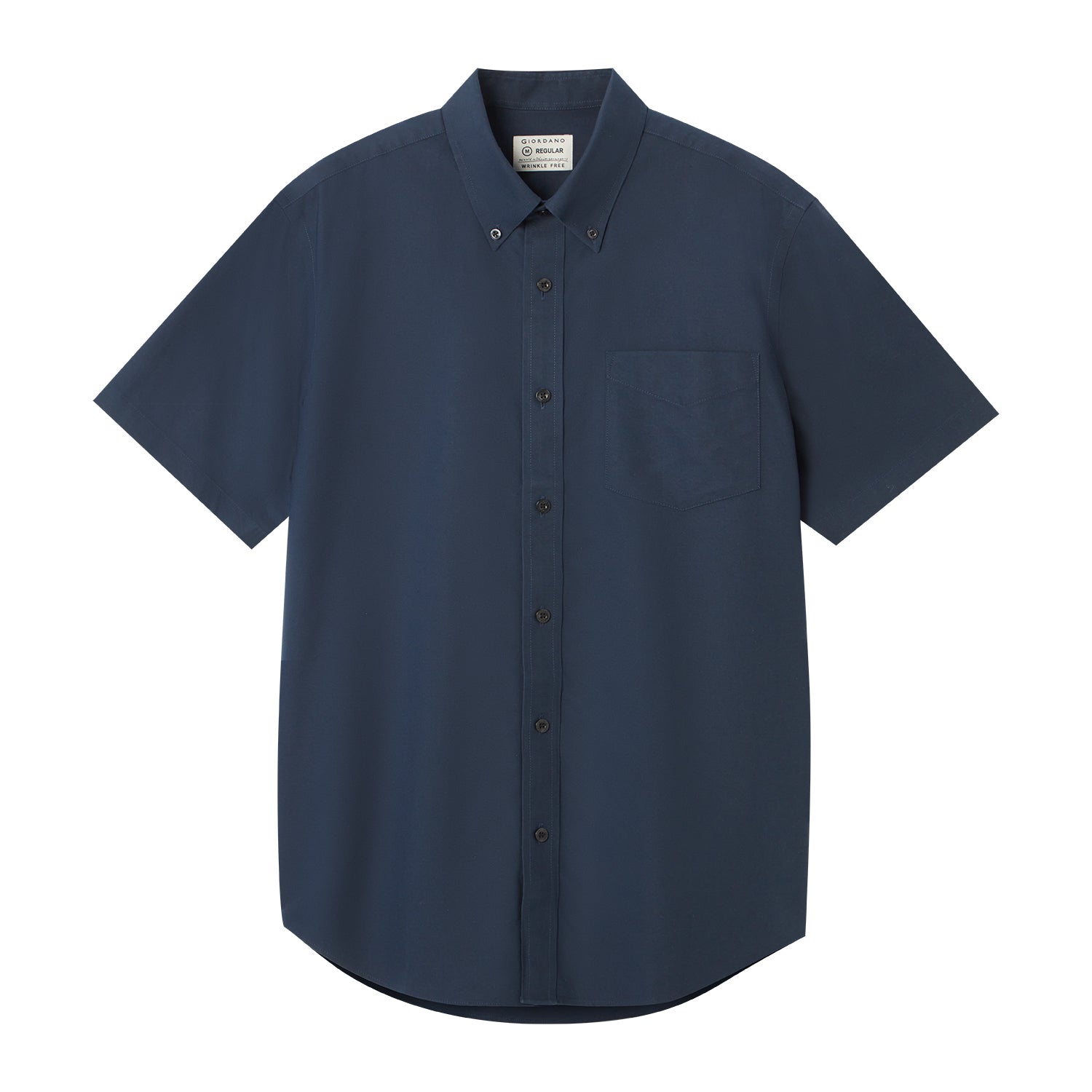 Men's Wrinkle Free Cotton Oxford Short Sleeve Shirt