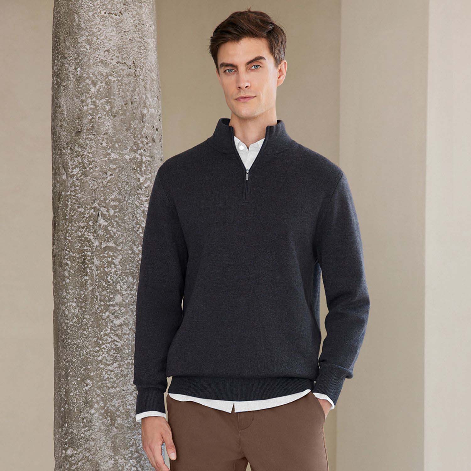 Men's Cotton Blend Cardigan: Cozy & Classic