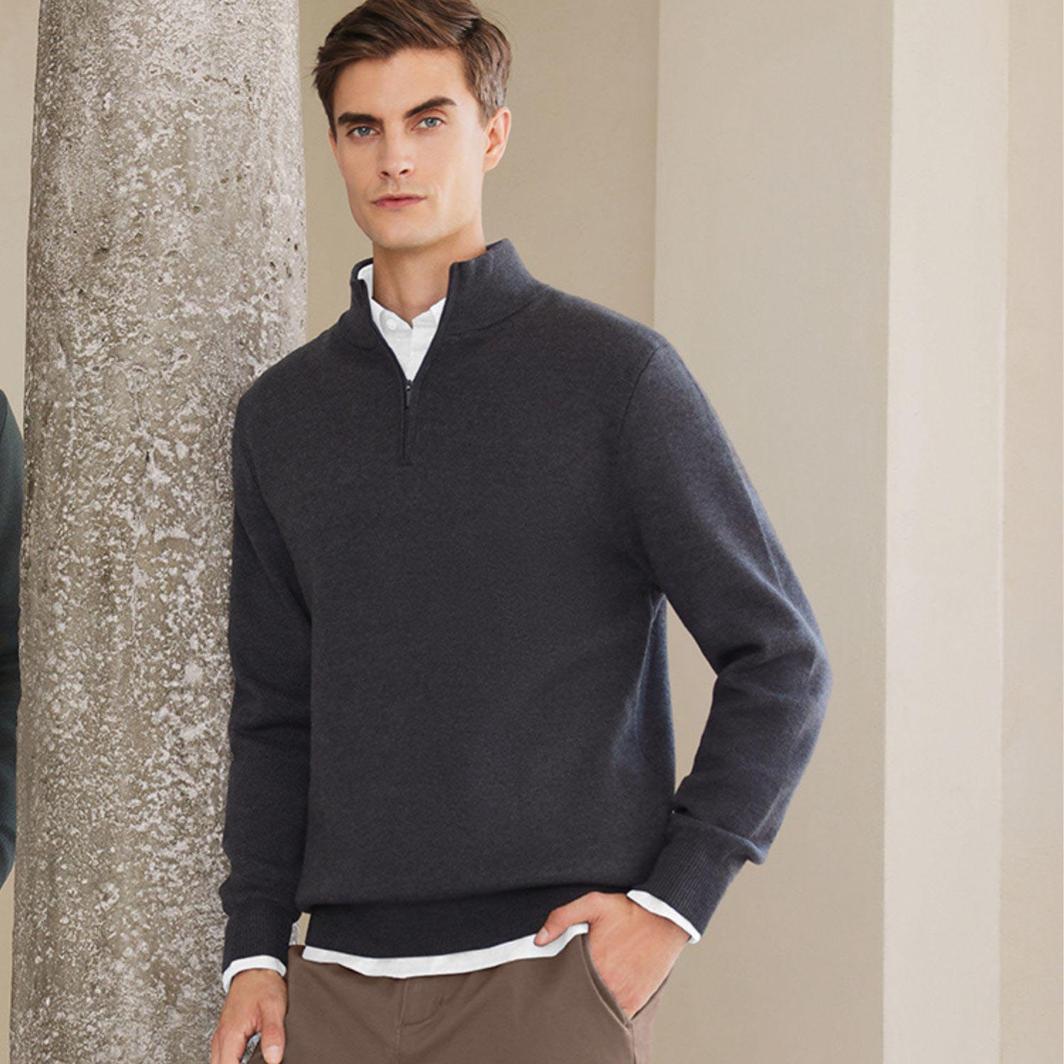Men's Cotton Blend Cardigan: Cozy & Classic