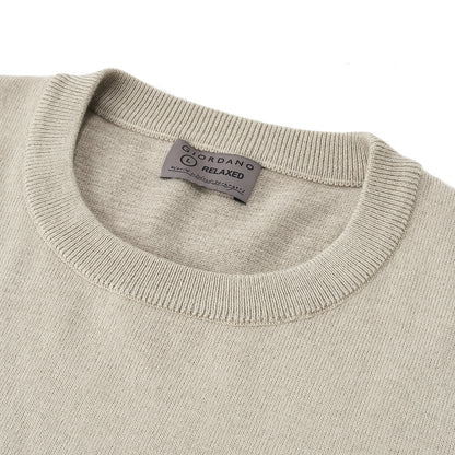 Men's Relaxed Fit Crew Neck Wool Blend Pullover