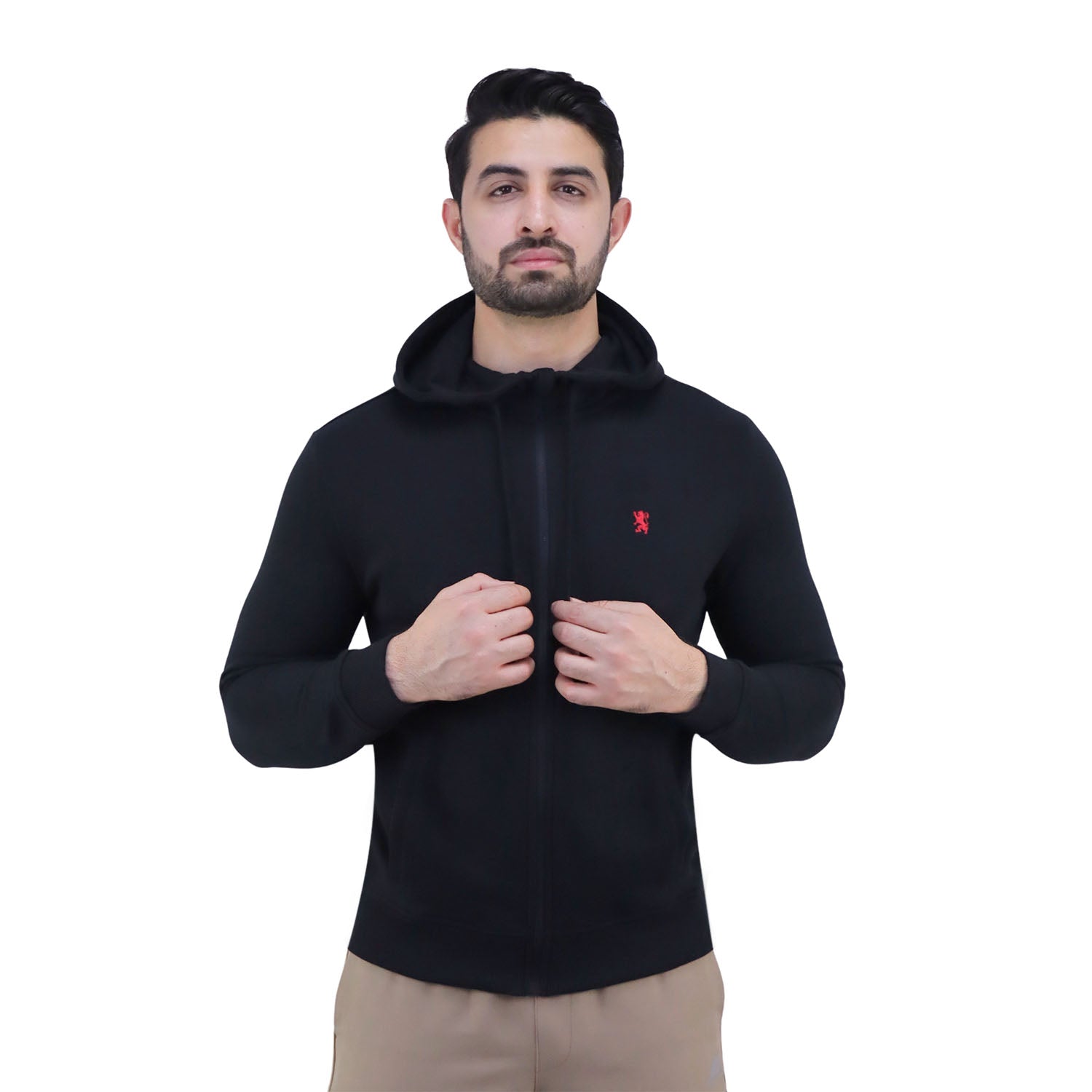 Giordano Men's Slim Fit Hoodie - Comfort & Style-Black