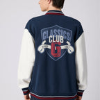 Men's Baseball Long Sleeve Seasonal Fit Print Knit Jacket