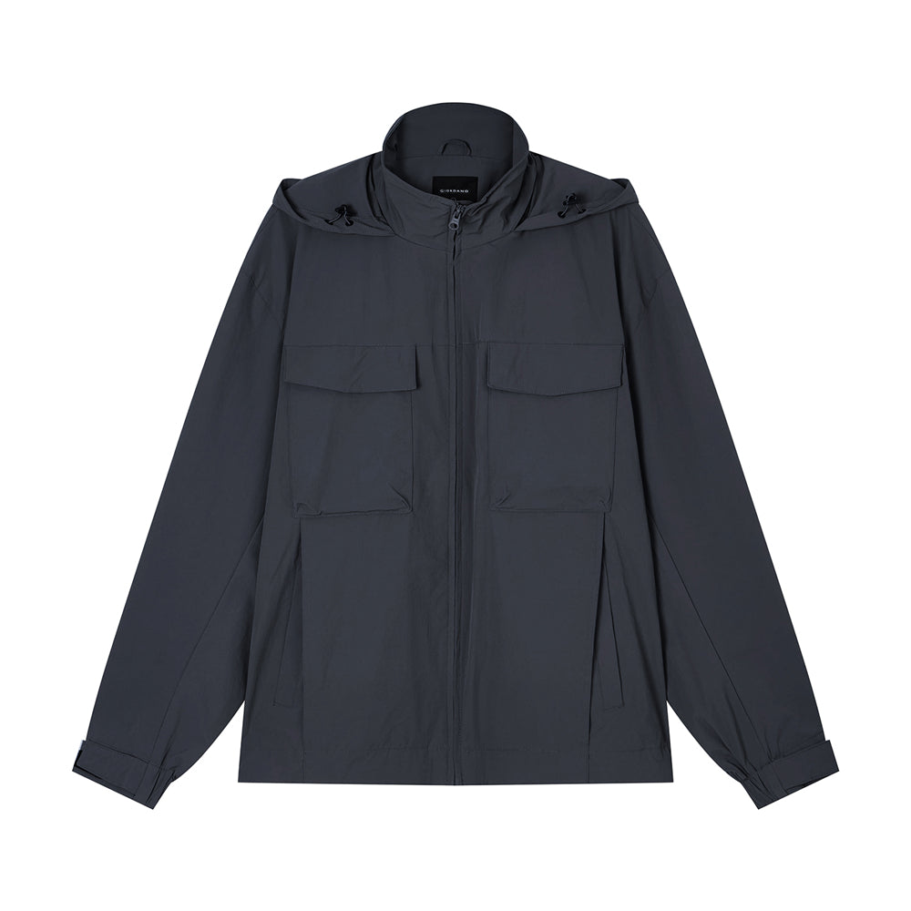 Men's Lightweight Water-Repellent Full-Zip Windbreaker Jacket