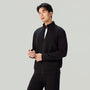 Men Slim Double Knit Full Zip Jacket