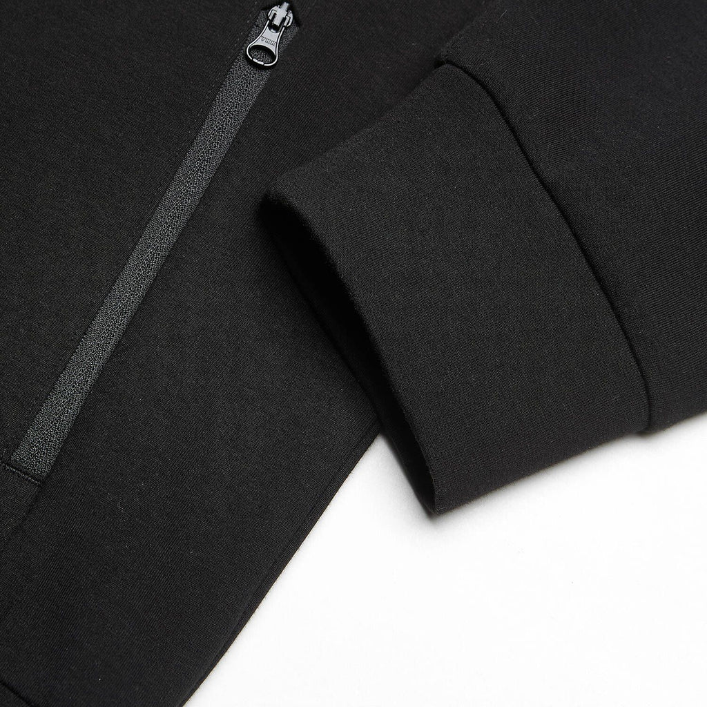 Men Slim Double Knit Full Zip Jacket