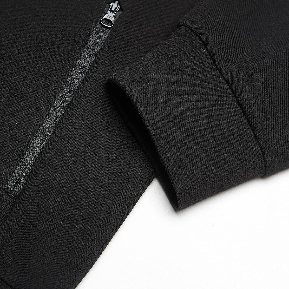 Men Slim Double Knit Full Zip Jacket