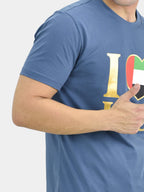تي شيرت رجالي مطبوع عليه اليوم الوطني